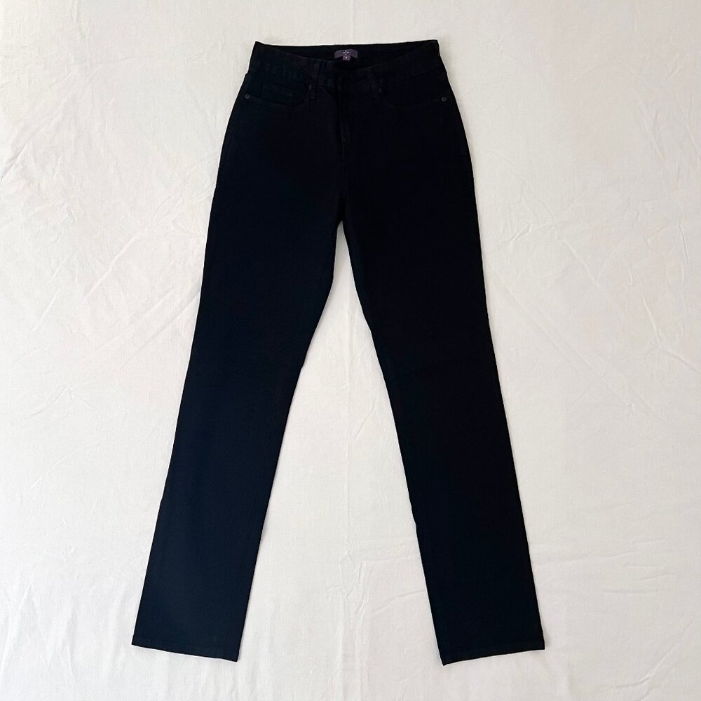 NYDJ Women’s Skinny Leg Jeans in Black, Size 8, 32" inseam